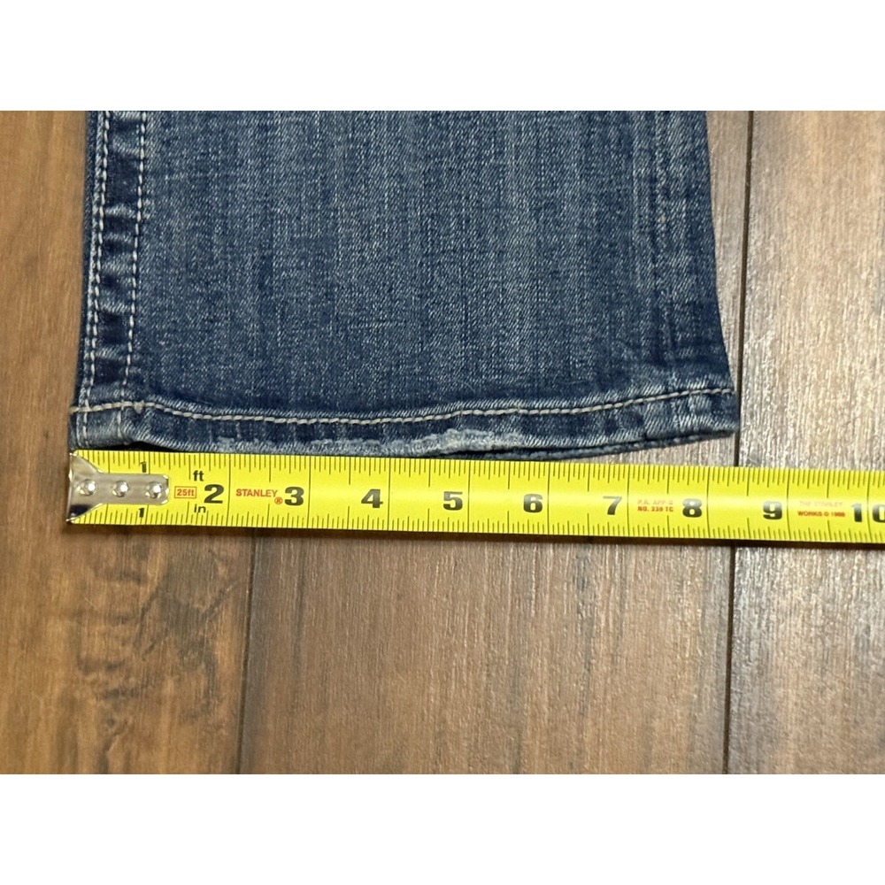 RARE VTG Miss Me Women Bootcut Jeans Embroidered Rhinestone Blue Size 27 - Picture 8 of 12
